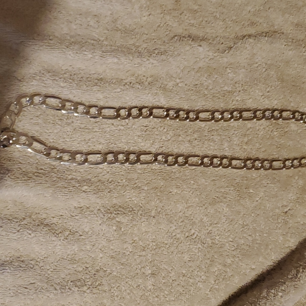 30" 3+1 Figaro necklace 925